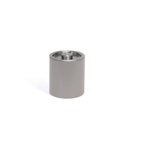 London Ice Bucket 2 Quart Round, Stone with Silver Lid